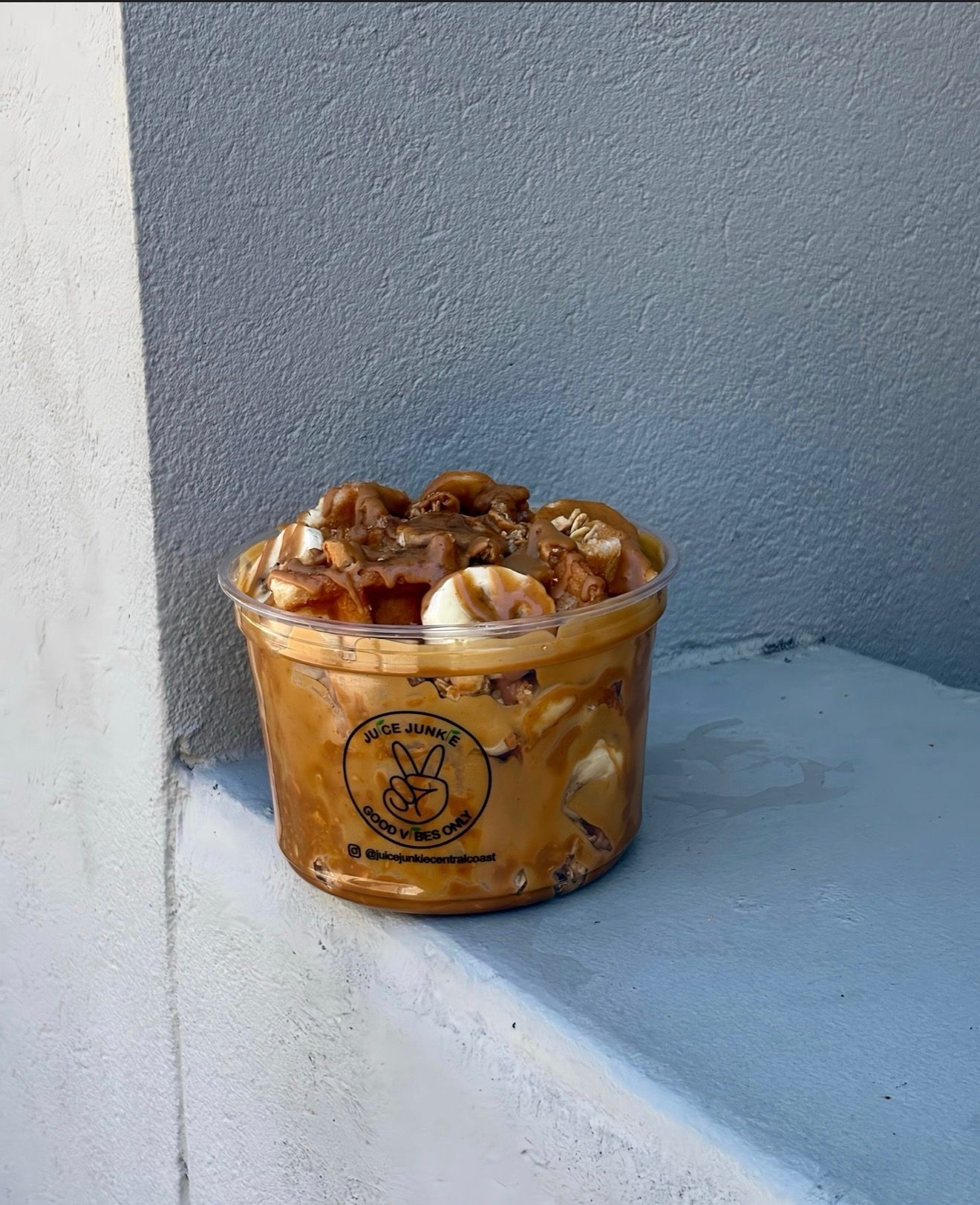 Biscoff Banana Crunch Waffle Bowl