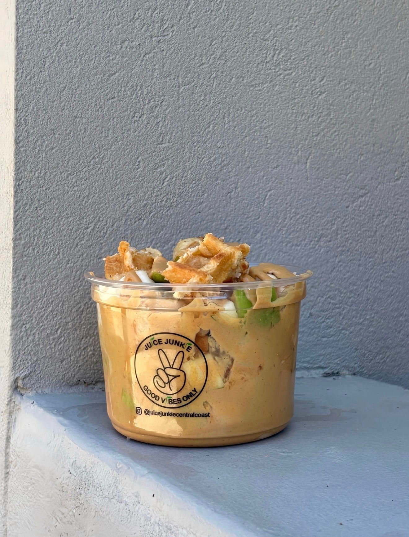 Peanut Butter Power Waffle Bowl